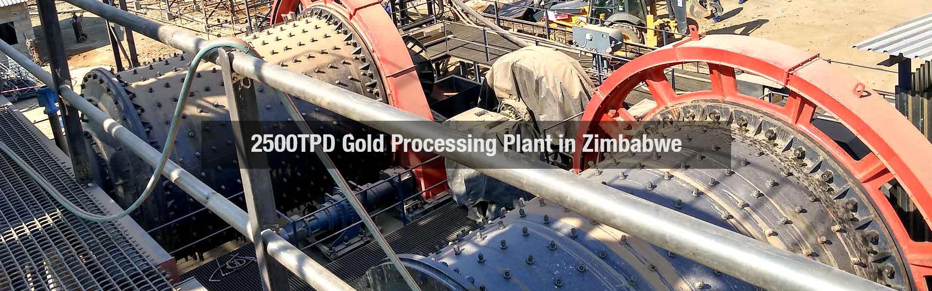 2500TPD Gold Processing Plant in Zimbabwe