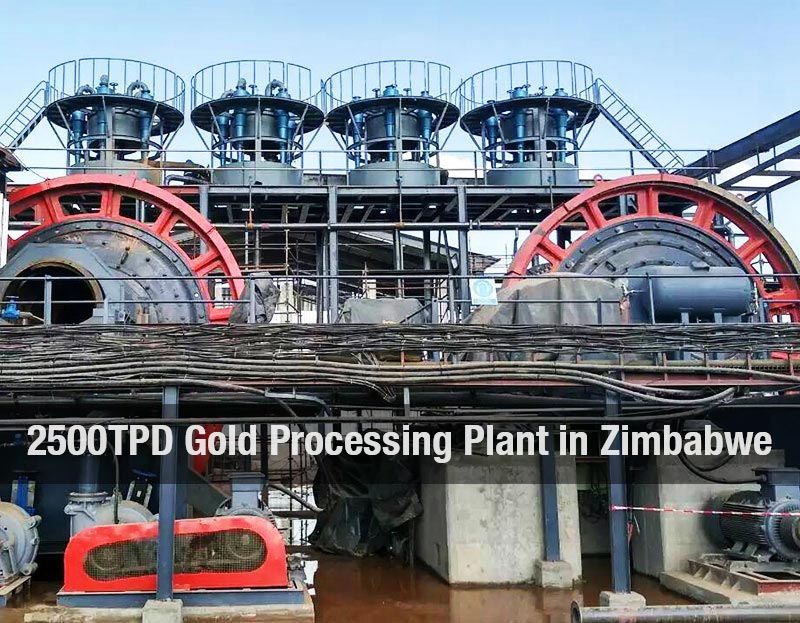 2500TPD Gold Processing Plant in Zimbabwe